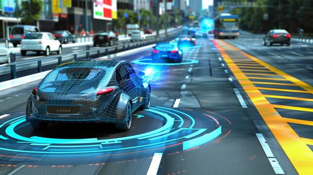 Cars that can drive themselves are equipped with sensors and wireless networks that allow them to "see" their surroundings and communicate with other vehicles.