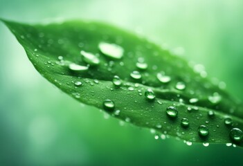 Fototapeta premium dripped drops photography water drop green nature dew macro leaf rain t