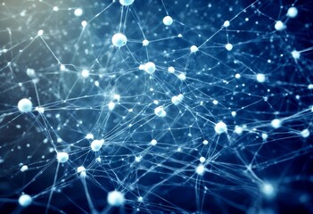 neural dots network abstract big flow connection artificial blue concept connected deep background intelligence data line science graphic pattern tech digital futuristic cyberspace
