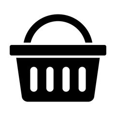 Shopping basket icon - vector illustration