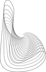 illustration of an abstract waves