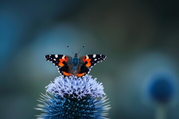 A close-up of a red ladybug with black spots perched on a green leaf. Beautiful simple AI generated image in 4K, unique.