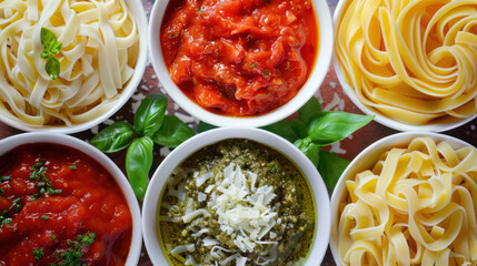 Development of new products for pasta and different flavored sauces.
