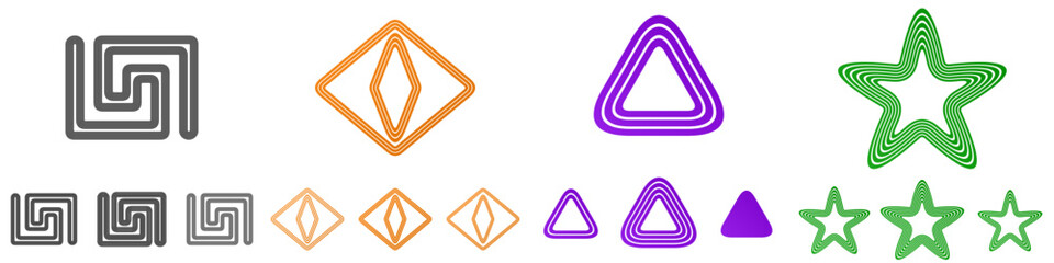 Line logo design collection