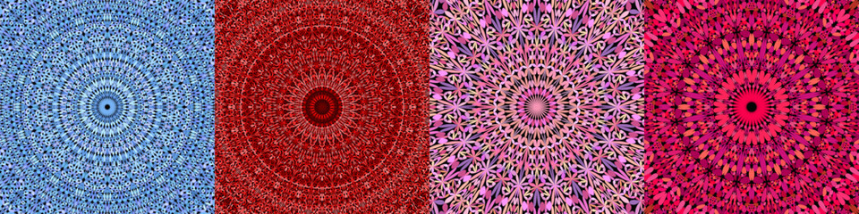 Geometric floral mandala background collection