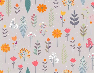 Fototapeta premium Beautiful flower collection of posters with herbs, leaves, floral plants, flower compositions background illustration. generative ai image