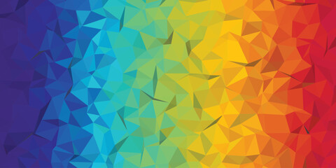 Low Poly Colorful Background Design Vector