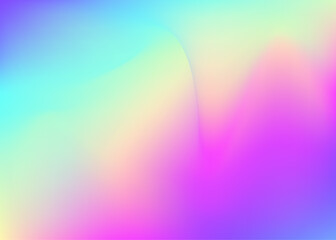 Abstract Gradient. Pink Neon Background. Soft Banner. Iridescent Background. Pearlescent Texture. Fantasy Cover. Retro Gasoline Invitation. Modern Flyer. Purple Abstract Gradient