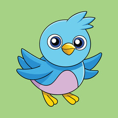 Cute Cat Vector Illustration - Cartoon Clipart and Line Art Design.