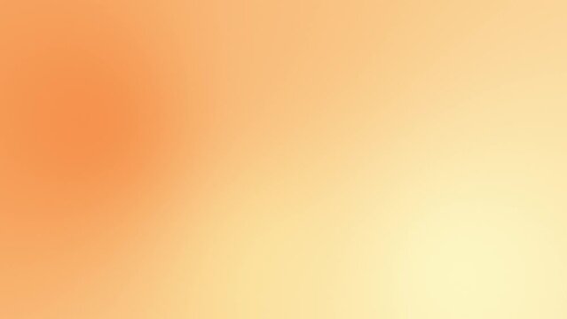 Abstract animated orange yellow pastel gradient motion background video loop 4K	