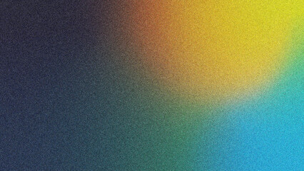 Abstract green background with swirling lines and a grain textured, vintage vibe in shades of blue, green, and rainbow hues