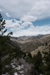 clouds over the mountains