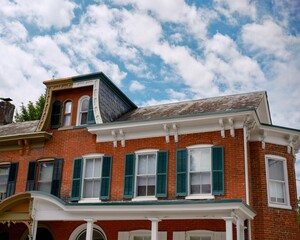 Top of victorian duplex