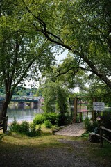 Private dock on the river