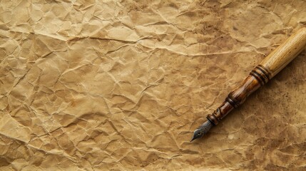 Recyclable textured paper with vintage look and space for writing