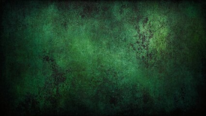 Obraz premium Green and black grunge texture background