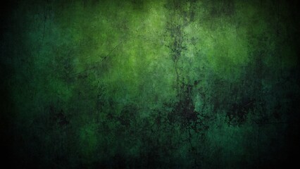 Fototapeta premium Green and black grunge texture background