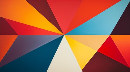 Colorful Starburst Pattern in a Modern Abstract Style