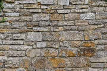 Steinmauer, Naturstein, Muschelkalk, Textur