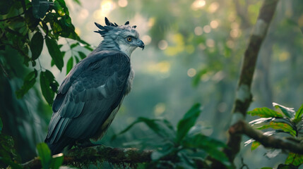 Obraz premium raven on a tree