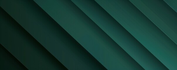 Obraz premium Dark green background with diagonal stripes of a gradient Flat design with a gradient from rich emerald to forest green, perfect for high-contrast advertising or branding Generative AI