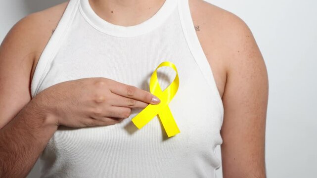 Yellow September, Suicide prevention day, Childhood, Sarcoma, bone and bladder cancer Awareness month, Yellow Ribbon