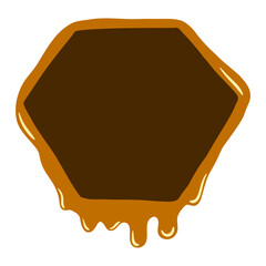 Melting rhombus text frame