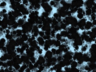Many spots in a black and blue abstract pattern background 