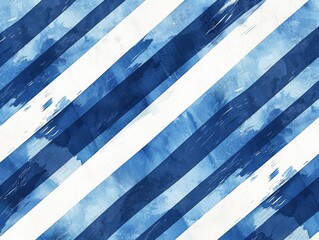 Obraz premium Blue and white striped background with splash of color