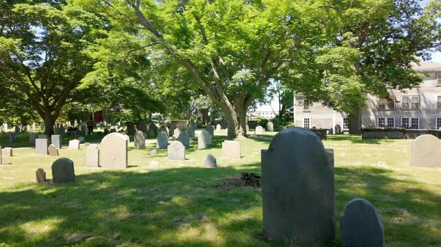 Witches grave yard Salem Massachusetts, USA