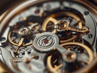 Close up of watch with hands at 12 and 3