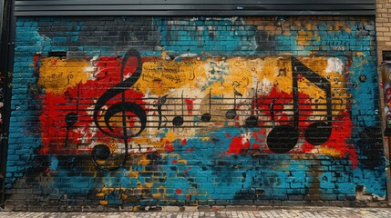 Fototapeta premium Musical Graffiti