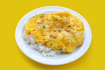 Thai style omelet with rice