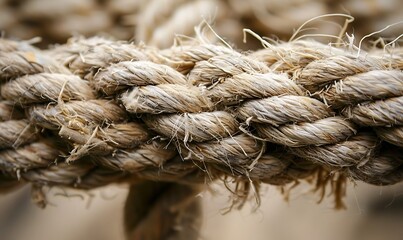 Close Up of a Braided Rope