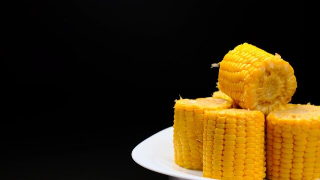 juicy ready-made yellow corn