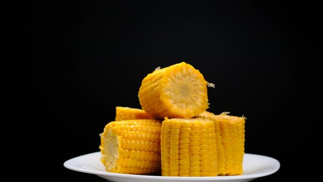 juicy ready-made yellow corn