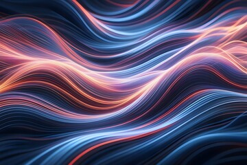 Obraz premium An electrifying image of dynamic wave patterns forming an animated abstract background.