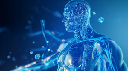 An anatomical study featuring the digestive system