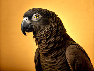 Obraz premium portrait of a parrot, animal, cockatoo, grey, beak, nature, feather, pet, gray, wildlife, tropical, portrait, wild, feathers, exotic