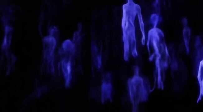 Ghost dancing in the night background