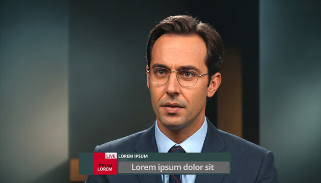 a television interview or statement, moderation or online stream of news and news channels, news and current events, moderated as a video. The news channel is live and broadcasts a live stream