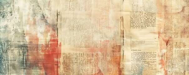 Vintage Newspaper Collage