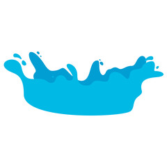 Blue splash water vector design 