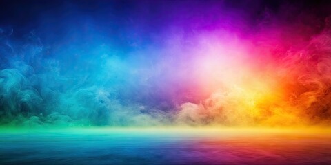Naklejka premium Foggy colorful gradient blurry background perfect for abstract designs, foggy, colorful, gradient, blurry, background, abstract, design