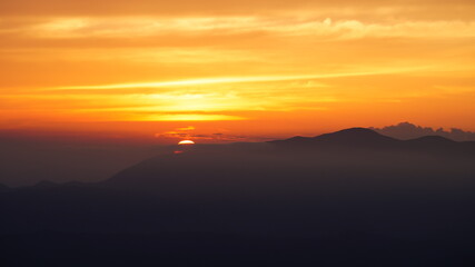 Beautiful sunset scenery