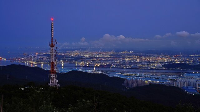 Night view of Ulsan, Korea