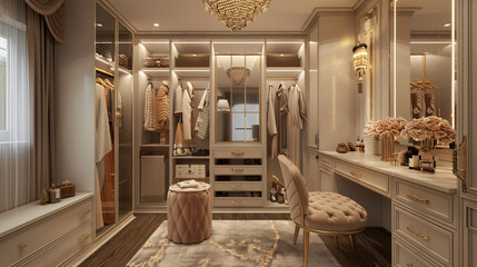 Residential Interior with Modern Furniture, Contemporary Home Design