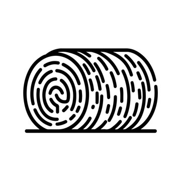 recommend clip art: simple celan line art illustration of hayroll