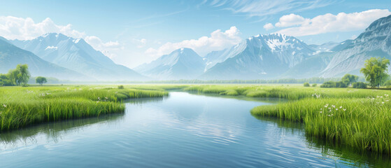 Captivating untouched nature in pristine environments