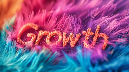 Colorful Fur Business development concept art poster.